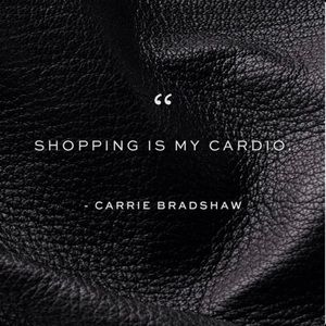 I could give up shopping...